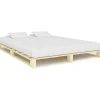 Cadre de lit de palette Bois de pin massif 140 x 200 cm>Vidaxl Discount