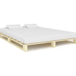 Cadre de lit de palette Bois de pin massif 140 x 200 cm>Vidaxl Discount