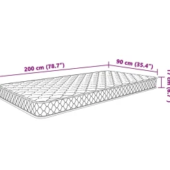 Vidaxl Matelas en mousse à mémoire de forme 200 x 90 x 17 cm* Matelas