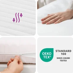 Vidaxl Matelas en mousse blanc 90x190 cm dureté H2 H3,matelas de lit,matelas rafraîchissant,matelas souple,matelas 356339* Matelas