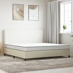 Vidaxl Matelas en mousse moyennement doux 200x200 cm 373039* Matelas