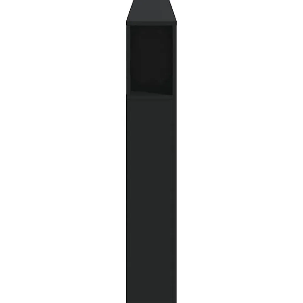 Vidaxl Tête de Lit à LED, Accessoire de Lit, Tête de Cadre de Lit, Meuble de Chambre à Coucher, Noir 200x18,5x103,5 cm Bois 837366* Tête De Lit