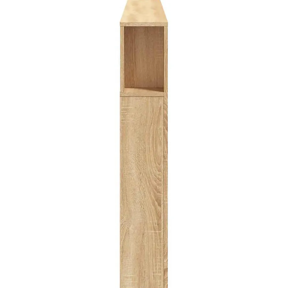 Tête de Lit à LED, Panneau avec Rangement, Accessoire de Lit, Tête de Cadre de Lit Chambre, Chêne Sonoma 837374>Vidaxl Hot