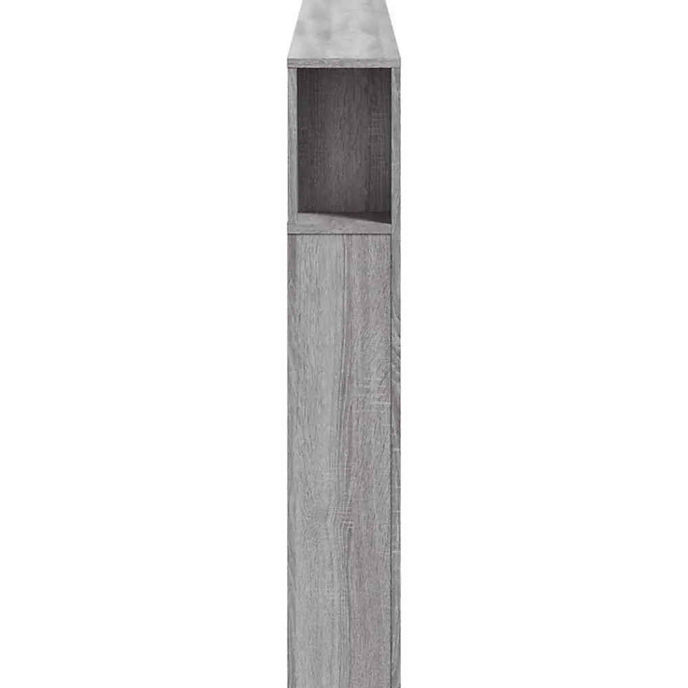Tête de Lit à LED, Panneau avec Rangement, Accessoire de Lit, Tête de Cadre de Lit Chambre, Sonoma Gris 837363>Vidaxl Sale