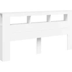 Tête de Lit à LED, Panneau de Lit avec Rangement, Accessoire de Cadre de Lit, Meuble de Chambre à Coucher Maison, 837365><noscript><img width=