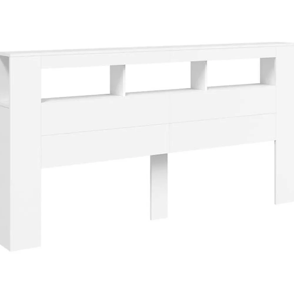 Tête de Lit à LED, Panneau de Lit avec Rangement, Accessoire de Cadre de Lit, Meuble de Chambre à Coucher Maison, 837365>Vidaxl Discount