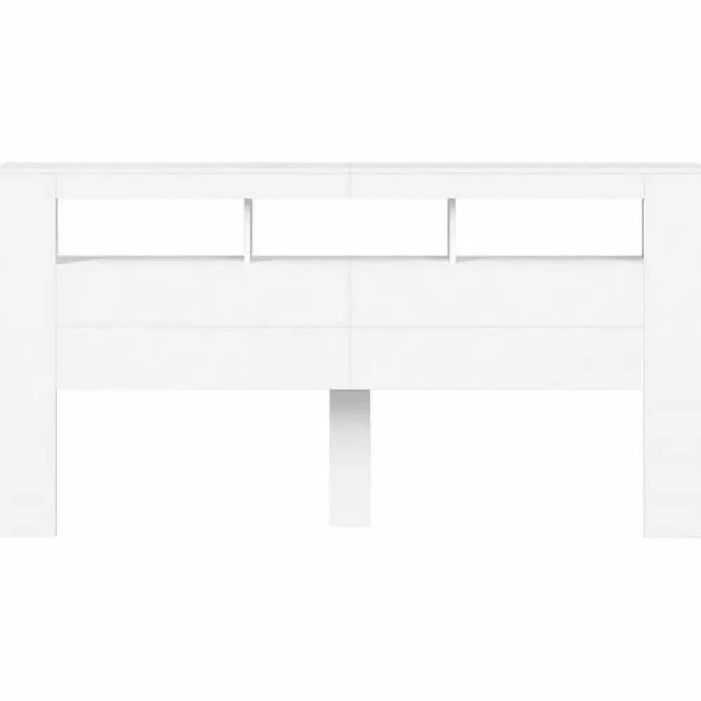 Tête de Lit à LED, Panneau de Lit avec Rangement, Accessoire de Cadre de Lit, Meuble de Chambre à Coucher Maison, 837365>Vidaxl Discount