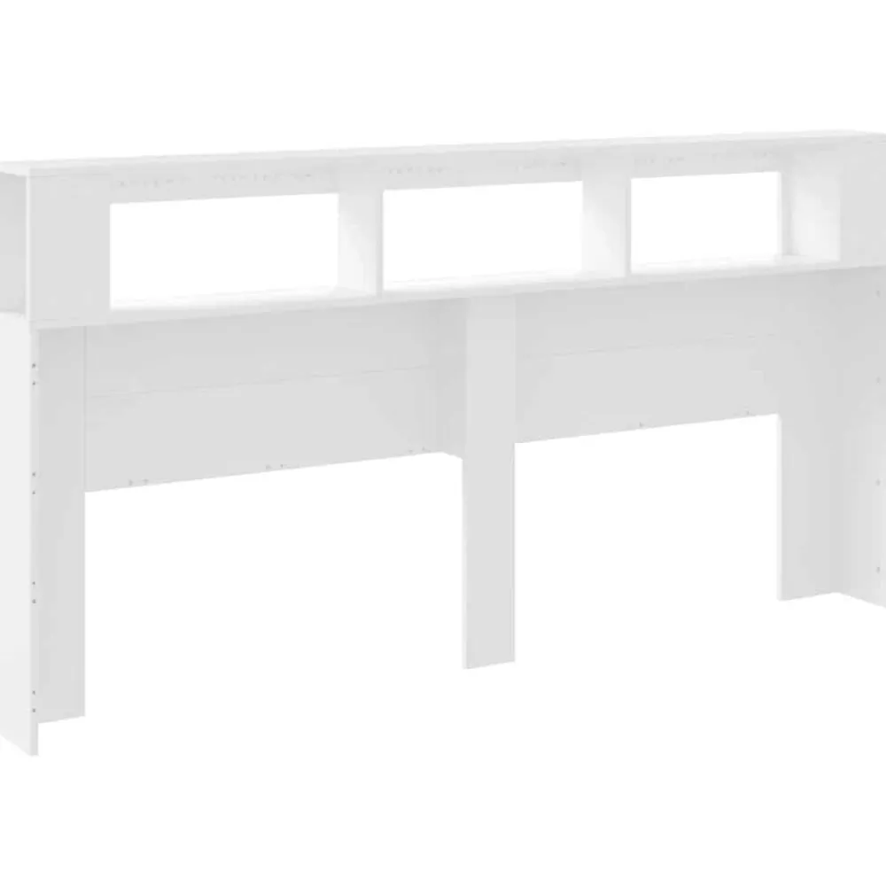 Tête de Lit à LED, Panneau de Lit avec Rangement, Accessoire de Cadre de Lit, Meuble de Chambre à Coucher Maison, 837365>Vidaxl Discount