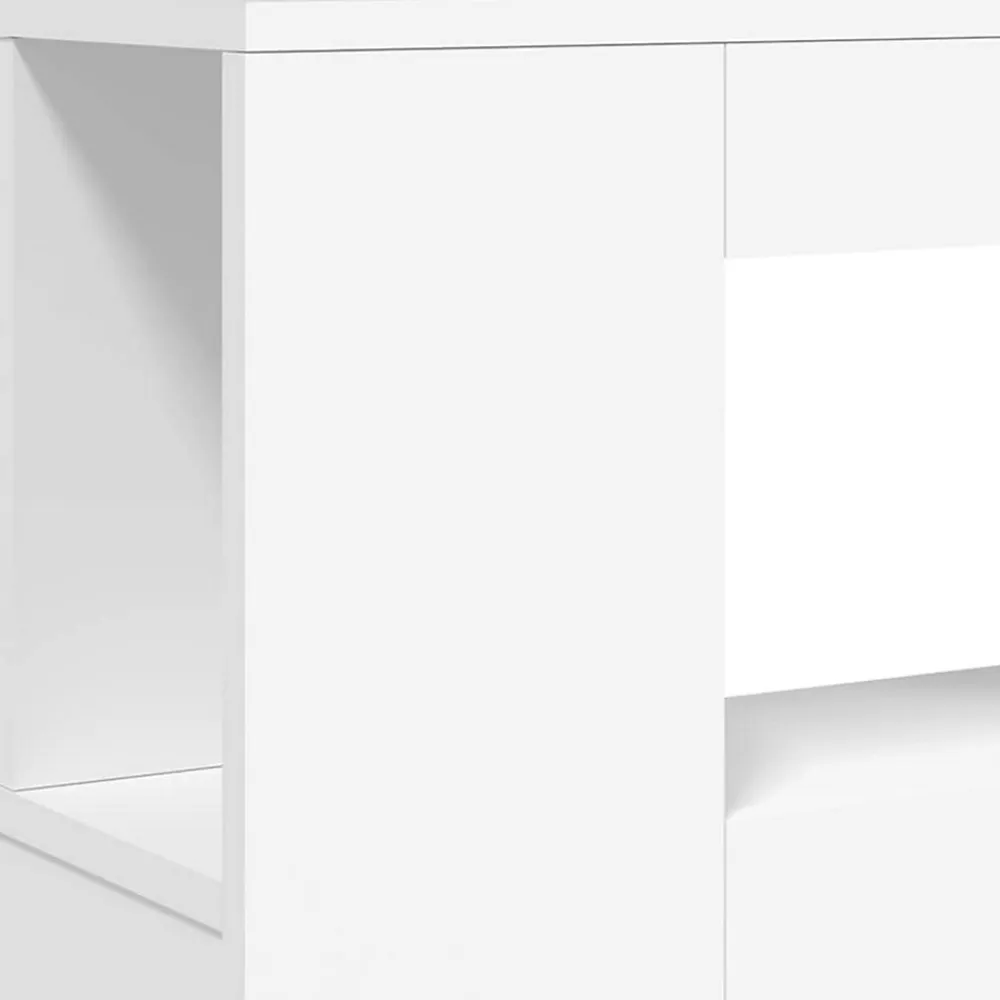 Tête de Lit à LED, Panneau de Lit avec Rangement, Accessoire de Cadre de Lit, Meuble de Chambre à Coucher Maison, 837365>Vidaxl Discount