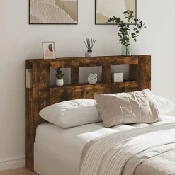 Vidaxl Tête de Lit à LED, Tête de Cadre de Lit, Accessoire de Lit Double, Meuble de Chambre à Coucher Maison Intérieur, 837348* Tête De Lit