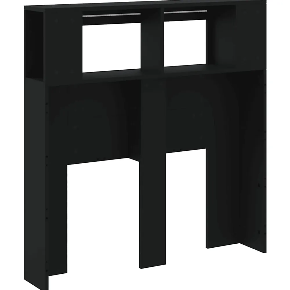 Vidaxl Tête de Lit à LED, Tête de Cadre de Lit, Accessoire de Lit Simple, Meuble de Chambre à Coucher Maison Intérieur, Noir 83733* Tête De Lit