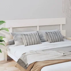 Vidaxl Tête de lit Blanc 184x3x81 cm Bois massif de pin 819086* Tête De Lit