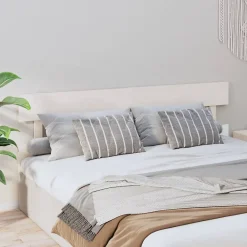 Vidaxl Tête de lit Blanc 184x3x81 cm Bois massif de pin 819086* Tête De Lit