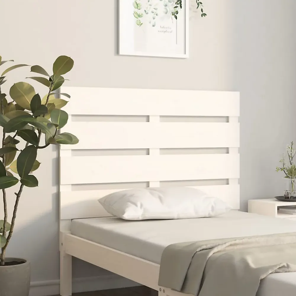 Vidaxl Tête de lit Blanc 90x3x80 cm Bois massif de pin821328* Tête De Lit