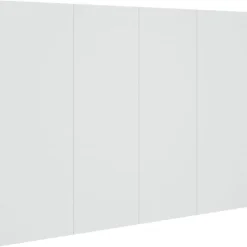 Vidaxl Tête de lit Blanc 120x1,5x80 cm Bois d'ingénierie 811025* Tête De Lit