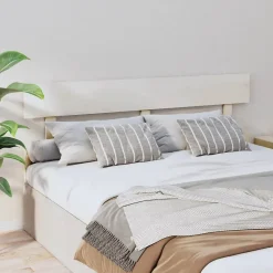 Vidaxl Tête de lit Blanc 164x3x81 cm Bois massif de pin 819081* Tête De Lit