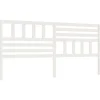 Tête de lit Blanc, 186x4x100 cm Bois massif de pin>Vidaxl