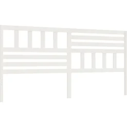 Tête de lit Blanc, 186x4x100 cm Bois massif de pin>Vidaxl