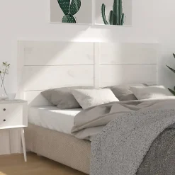 Vidaxl Tête de lit Blanc 146x4x100 cm Bois massif de pin 818721* Tête De Lit