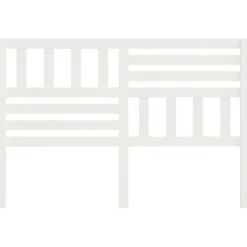 Tête de lit Blanc, 146x4x100 cm Bois massif de pin><noscript><img width=