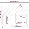 Vidaxl Tête de lit Blanc 159,5x3x80,5 cm Bois massif de pin 819231* Tête De Lit