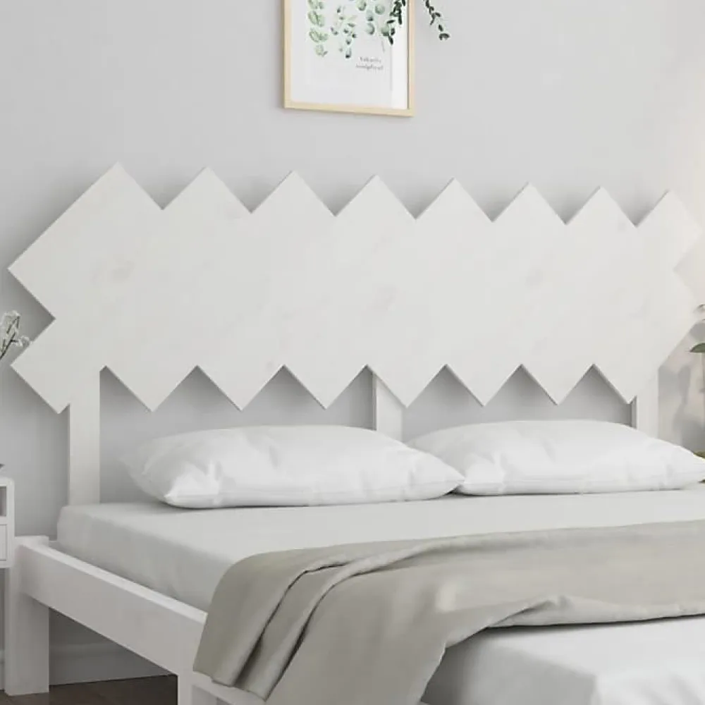 Vidaxl Tête de lit Blanc 159,5x3x80,5 cm Bois massif de pin 819231* Tête De Lit