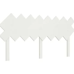 Vidaxl Tête de lit Blanc 159,5x3x80,5 cm Bois massif de pin 819231* Tête De Lit