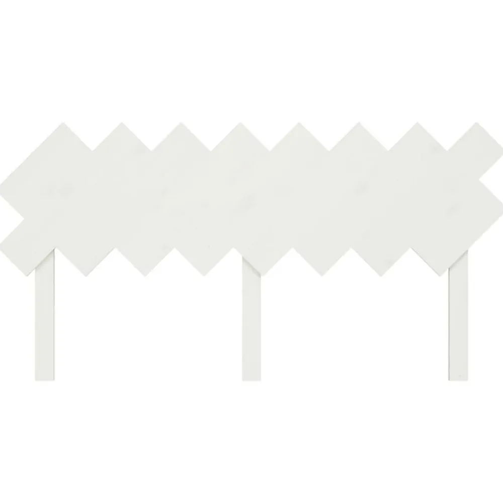 Vidaxl Tête de lit Blanc 159,5x3x80,5 cm Bois massif de pin 819231* Tête De Lit
