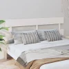 Tête de lit Blanc 204x3x81 cm Bois massif de pin 819091>Vidaxl New