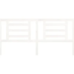 Tête de lit Blanc 206x4x100 cm Bois de pin massif 818841><noscript><img width=