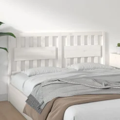 Vidaxl Tête de lit Blanc 155,5x4x100 cm Bois massif de pin 818576* Tête De Lit