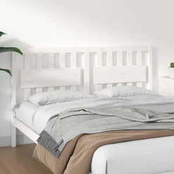 Vidaxl Tête de lit Blanc 155,5x4x100 cm Bois massif de pin 818576* Tête De Lit