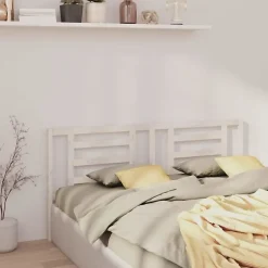 Tête de lit Blanc 166x4x100 cm Bois de pin massif 818831>Vidaxl Online