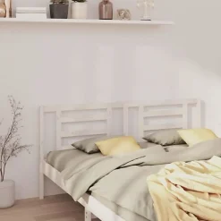 Tête de lit Blanc 166x4x100 cm Bois de pin massif 818831><noscript><img width=