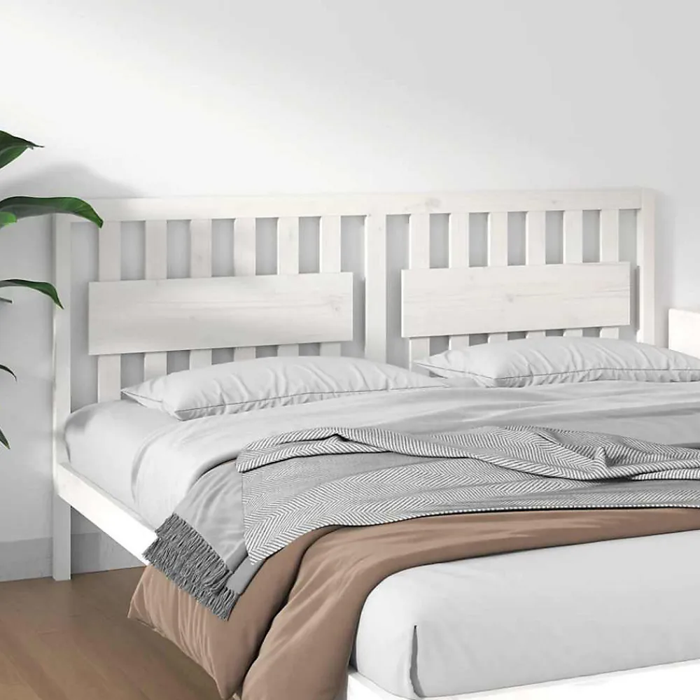 Tête de lit Blanc 185,5x4x100 cm Bois massif de pin 818586>Vidaxl Hot
