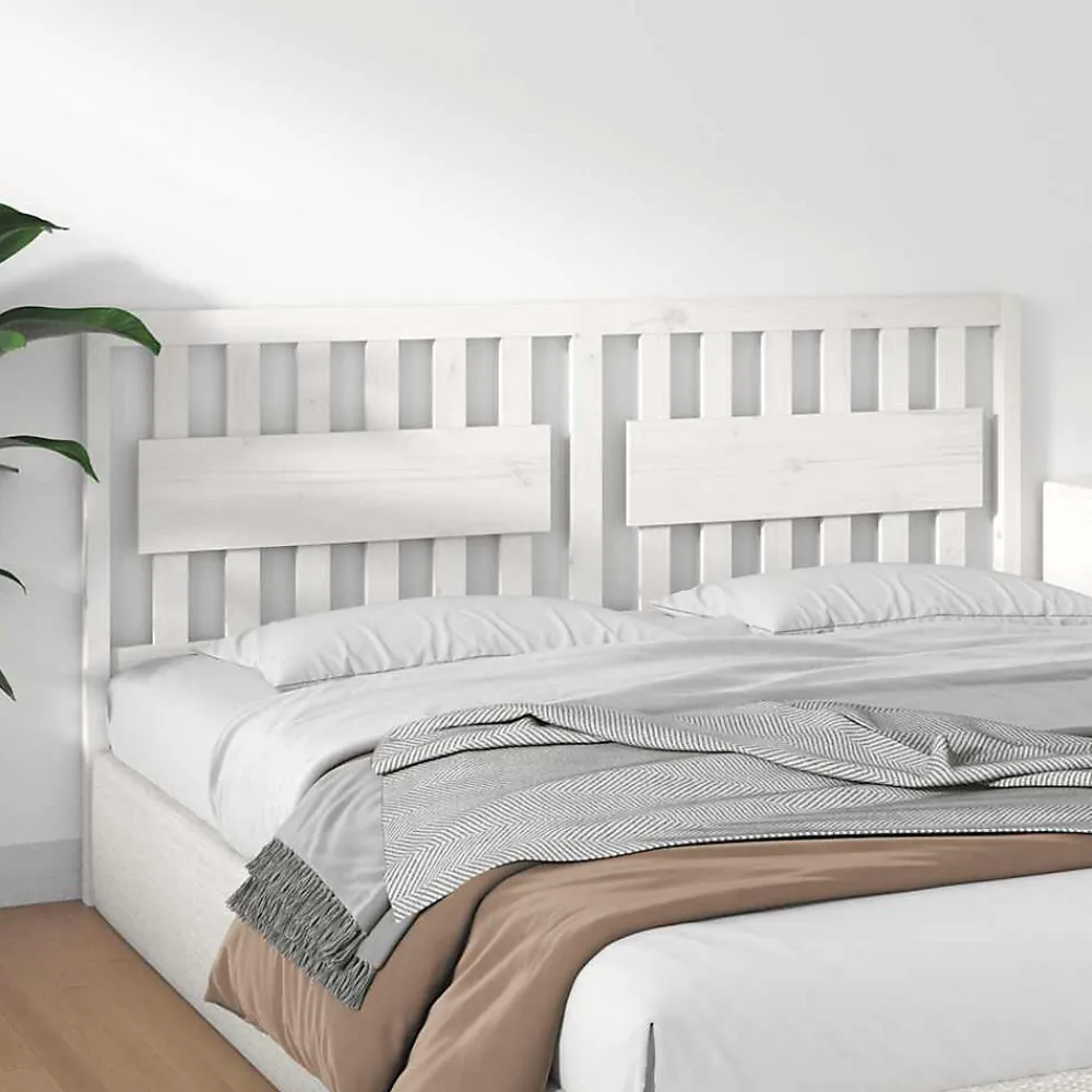 Tête de lit Blanc 185,5x4x100 cm Bois massif de pin 818586>Vidaxl Hot