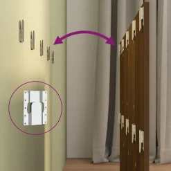 Vidaxl Tête de lit Chêne marron 120x1,5x80 cm Bois d'ingénierie 816972* Tête De Lit