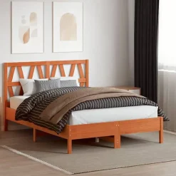 Vidaxl Tête de lit cire marron 160 cm bois massif de pin 844306* Tête De Lit