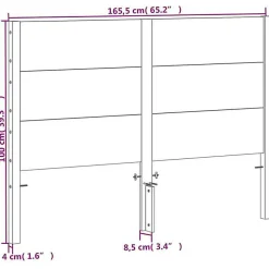 Tête de lit cire marron 160 cm bois massif de pin 844326><noscript><img width=