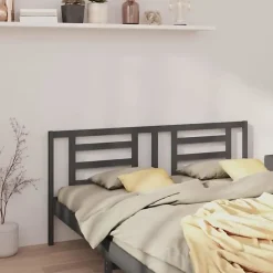 Vidaxl Tête de lit Gris 186x4x100 cm Bois de pin massif 818837* Tête De Lit