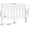 Vidaxl Tête de lit Gris 146x4x100 cm Bois massif de pin 817792* Tête De Lit