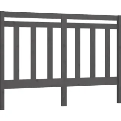 Vidaxl Tête de lit Gris 146x4x100 cm Bois massif de pin 817792* Tête De Lit