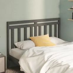 Vidaxl Tête de lit Gris 146x4x100 cm Bois massif de pin 817792* Tête De Lit