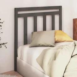 Tête de lit Gris 96x4x100 cm Bois massif de pin 817772><noscript><img width=
