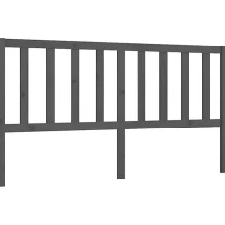 Tête de lit Gris 186x4x100 cm Bois massif de pin 817757>Vidaxl Clearance
