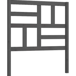 Vidaxl Tête de lit Gris 81x4x104 cm Bois massif de pin 818167* Tête De Lit