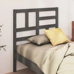 Vidaxl Tête de lit Gris 81x4x104 cm Bois massif de pin 818167* Tête De Lit
