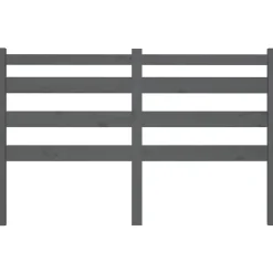 Vidaxl Tête de lit Gris 126x4x100 cm Bois massif de pin 818412* Tête De Lit