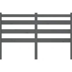 Vidaxl Tête de lit Gris 126x4x100 cm Bois massif de pin 818412* Tête De Lit