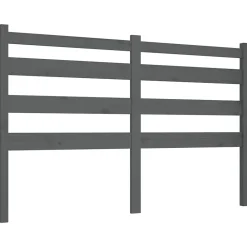 Vidaxl Tête de lit Gris 126x4x100 cm Bois massif de pin 818412* Tête De Lit